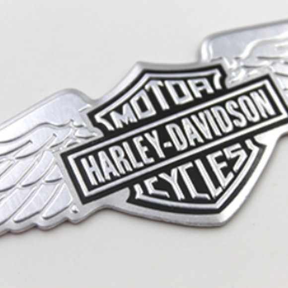 Brand New Silver Harley-Davidson Aluminum Emblem Sti… - Picture 7 of 8